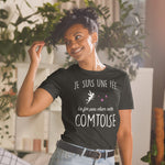 T-shirt Cadeau hmour femme  : La Fée pas chier cette Comtoise