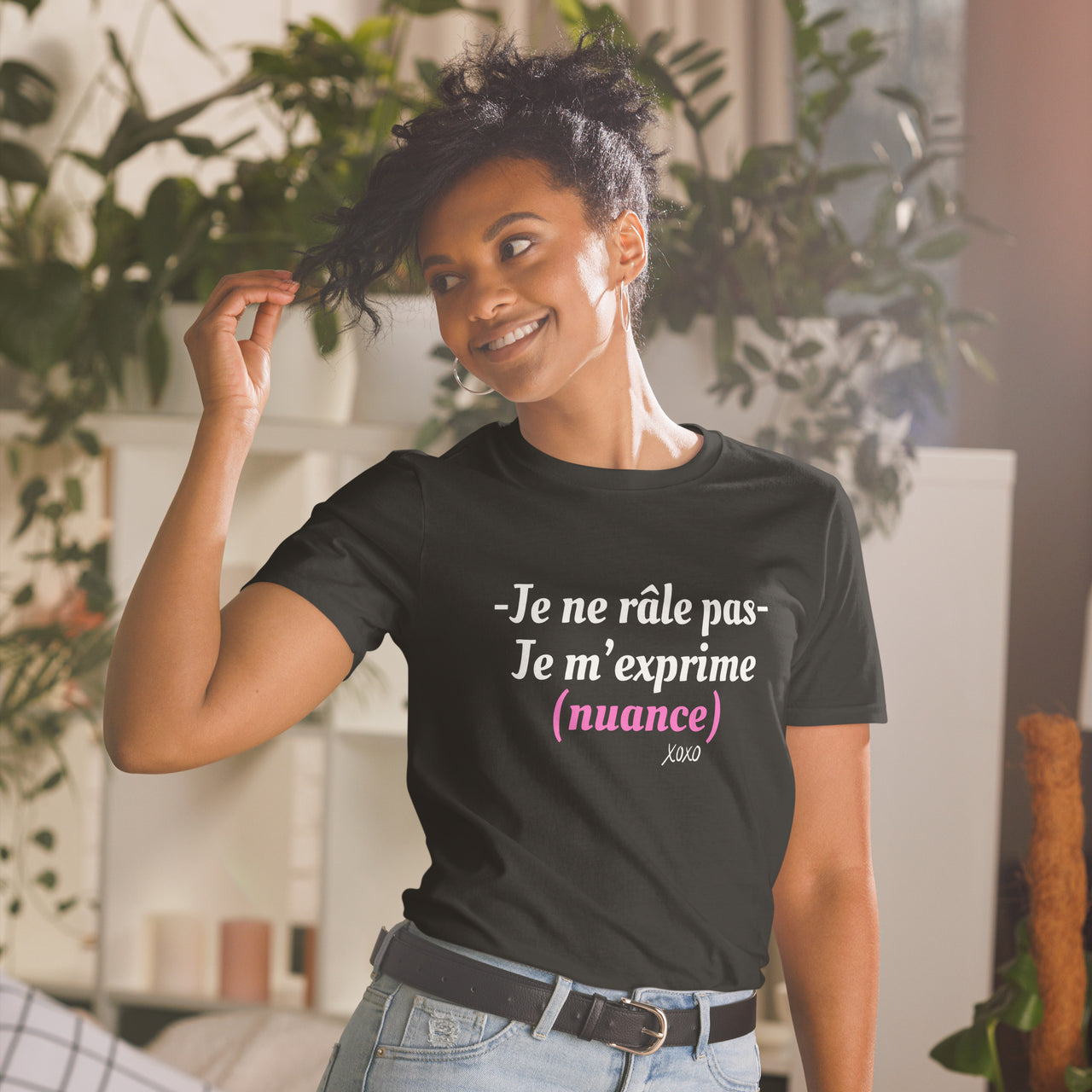 T-shirt humour bleu marine - Je ne râle pas, je m'exprime