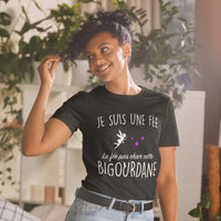 Thumbnail for T-shirt Bigourdane bleu marine - La fée pas chier