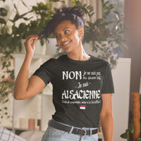 Thumbnail for T-shirt Alsace bleu marine - Je suis Alsacienne avec humour
