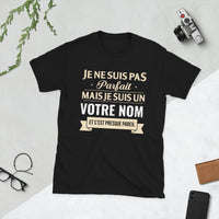 Thumbnail for T-shirt personnalisé noir - Votre nom de famille en fierté