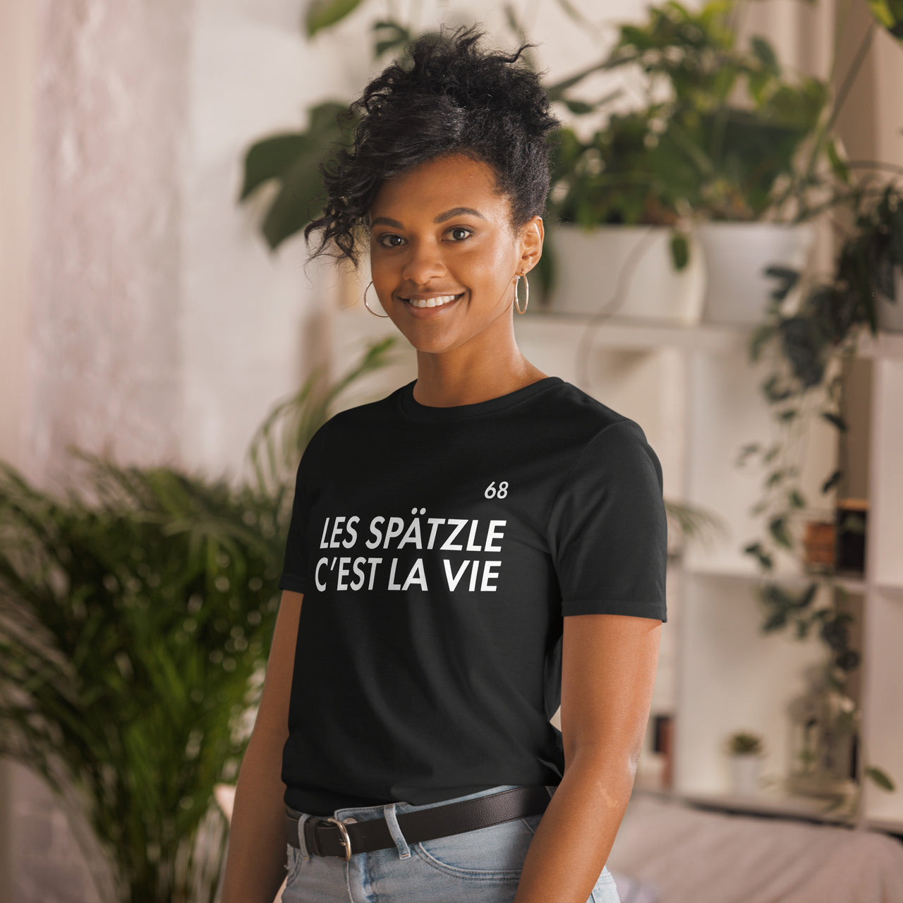 T-shirt Alsace noir - Les Spätzle c'est la vie
