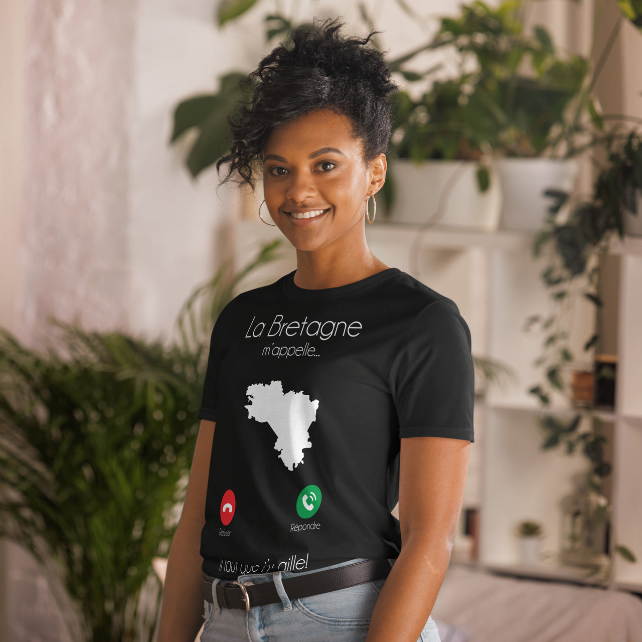 T-shirt Bretagne bleu marine - La Bretagne m'appelle