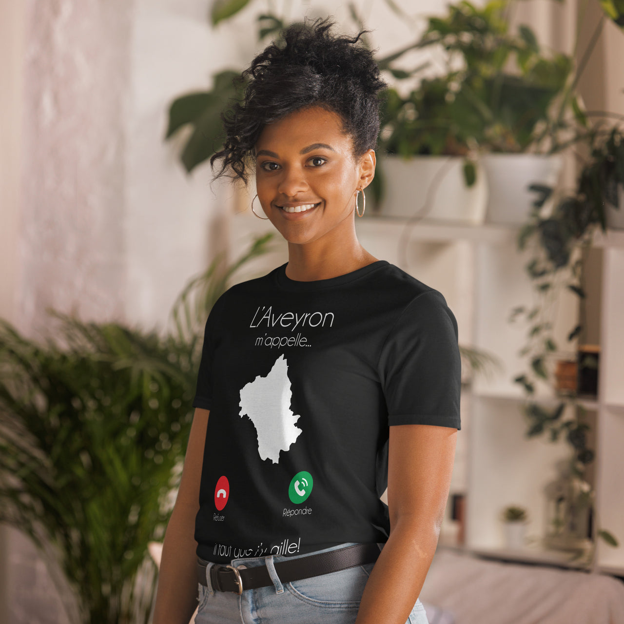 T-shirt Aveyron bleu marine - L'aveyron m'appelle il faut que j'y aille