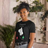 Thumbnail for T-shirt Aveyron bleu marine - L'aveyron m'appelle il faut que j'y aille