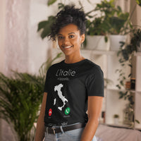 Thumbnail for T-shirt Italie bleu marine - L'Italie m'appelle il faut que j'y aille