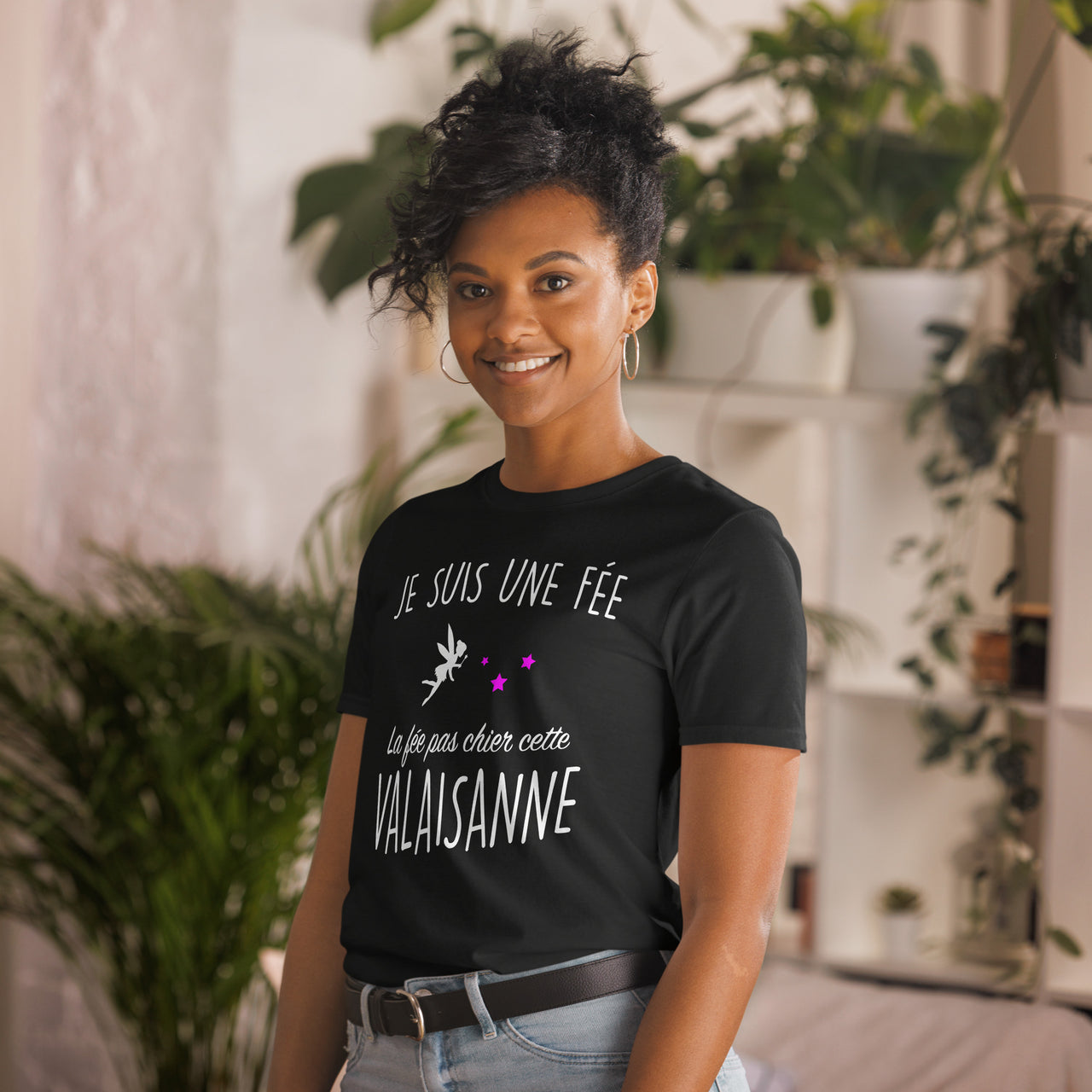 T-shirt Valais noir dos - La fée pas chier