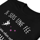 T-shirt cadeau humour femme : la fée pas chier cette Ardéchoise