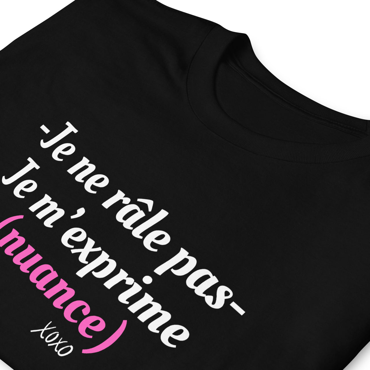 T-shirt humour bleu marine dos - Je ne râle pas, je m'exprime