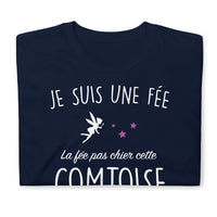 Thumbnail for T-shirt Franche-Comté bleu marine dos - La Fée pas chier