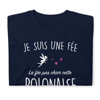 Thumbnail for T-shirt humour Polonais bleu marine dos - La fée pas chier