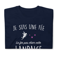 Thumbnail for T-shirt Landaise bleu marine dos - La fée pas chier
