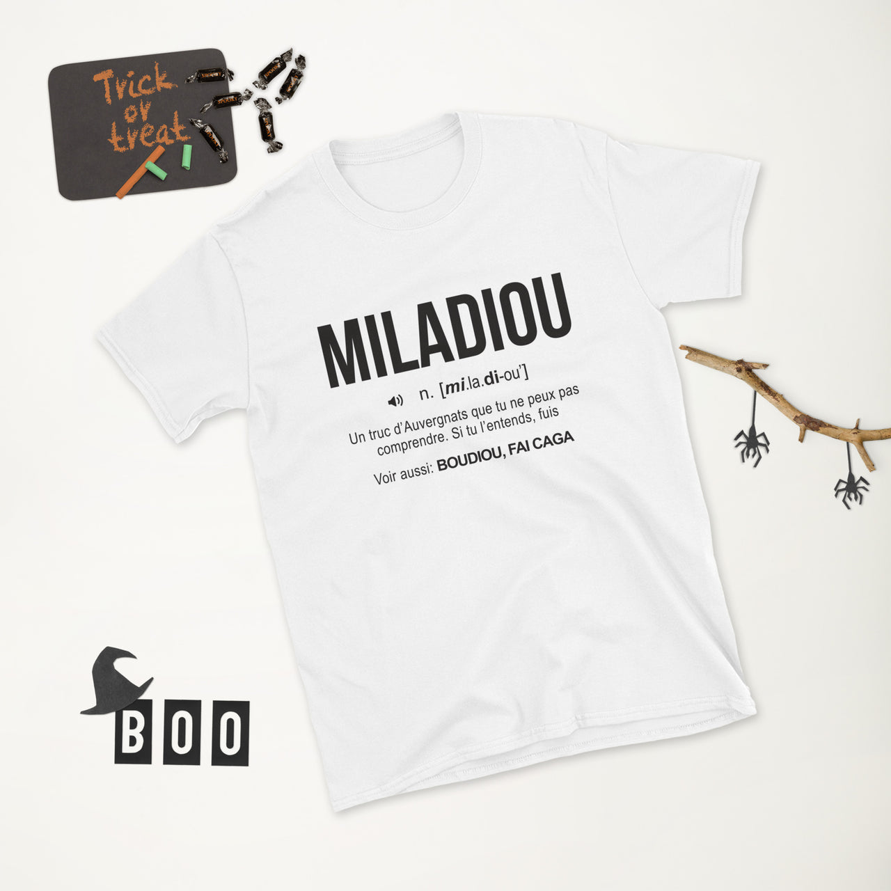 T-shirt Unisexe Cadeau humour Auvergne  Miladiou