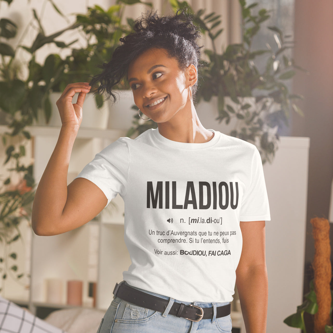 T-shirt Unisexe Cadeau humour Auvergne  Miladiou