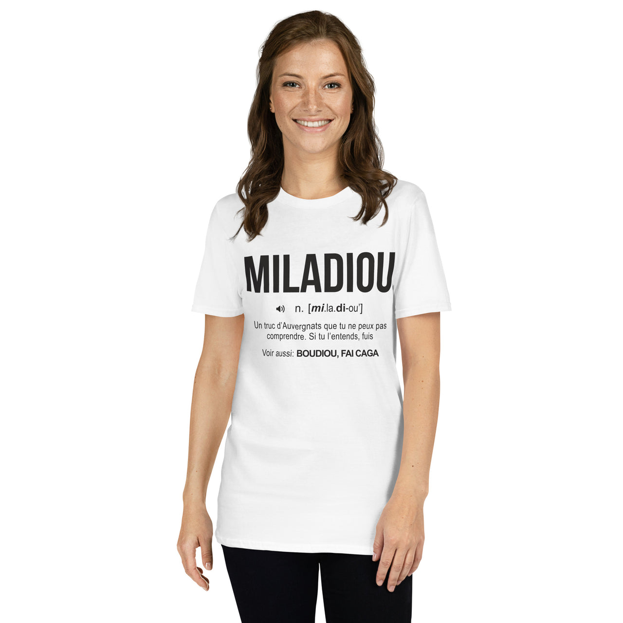 T-shirt Unisexe Cadeau humour Auvergne  Miladiou