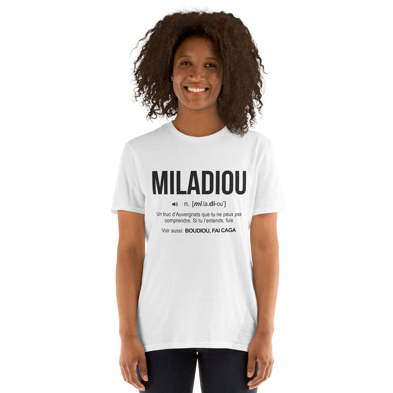 T-shirt Unisexe Cadeau humour Auvergne  Miladiou
