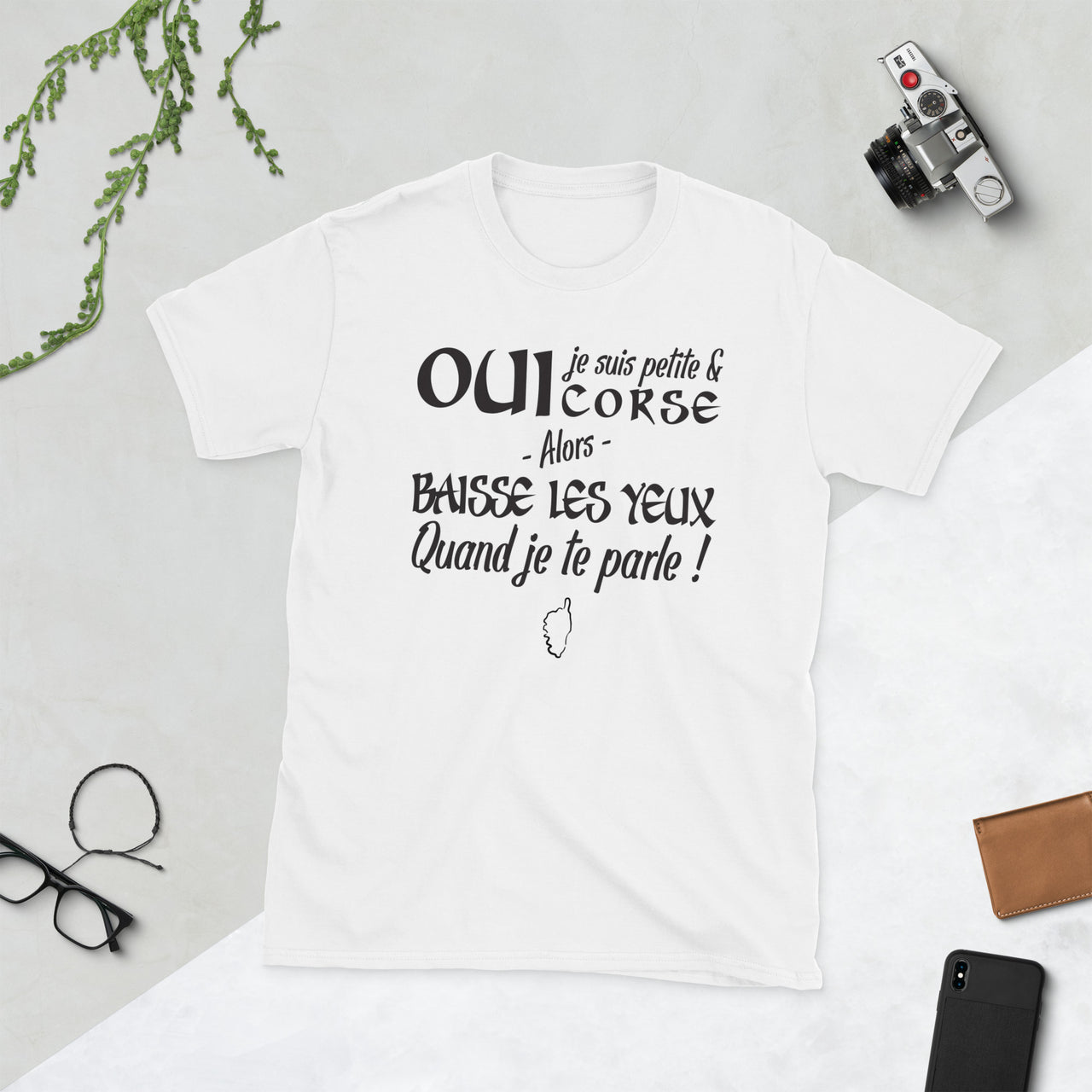 T-shirt Corse femme - Baisse les yeux face