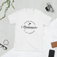 Thumbnail for T-shirt Réunion rose - Humour chieuse et râleuse