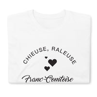 Thumbnail for T-shirt Franc-Comtoise blanc dos - Humour chieuse et râleuse