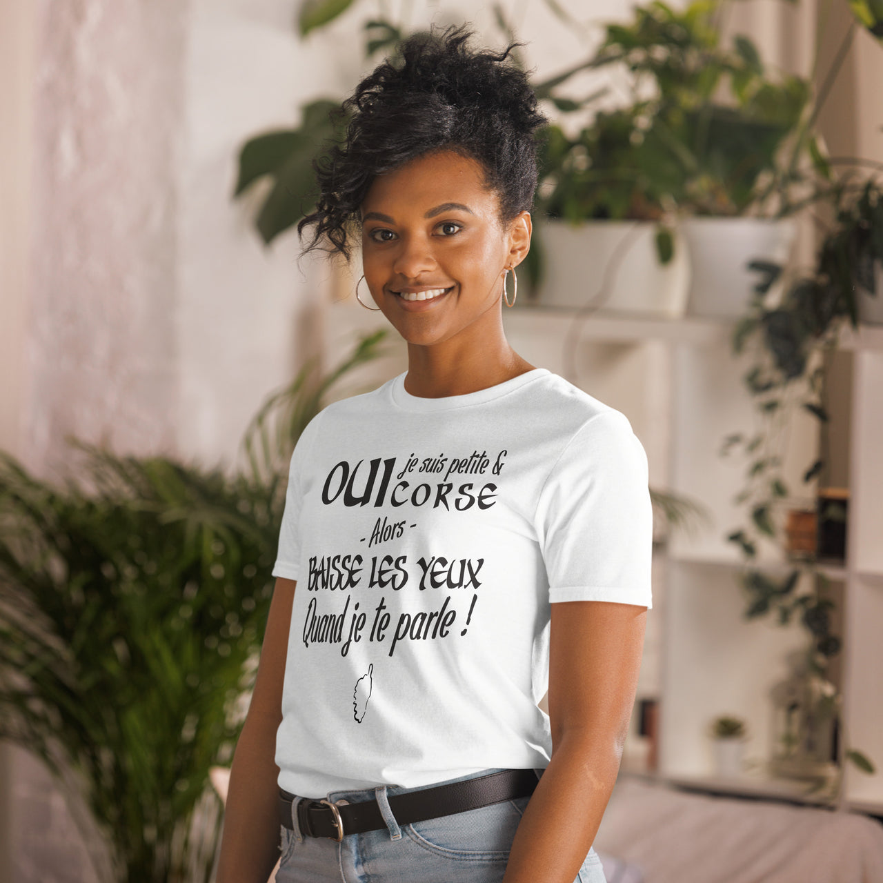 T-shirt Corse femme - Baisse les yeux face