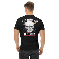 Thumbnail for T-shirt Belgique noir dos - Déconne pas avec les fous