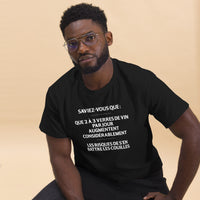 Thumbnail for T-shirt Risque rouge - Saviez-vous que 2 à 3 verres de vin ?