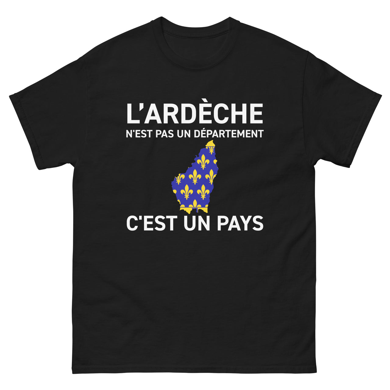 T-shirt Ardèche bordeaux - L'Ardèche n'est pas un département c'est un pays