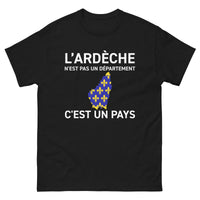 Thumbnail for T-shirt Ardèche bordeaux - L'Ardèche n'est pas un département c'est un pays