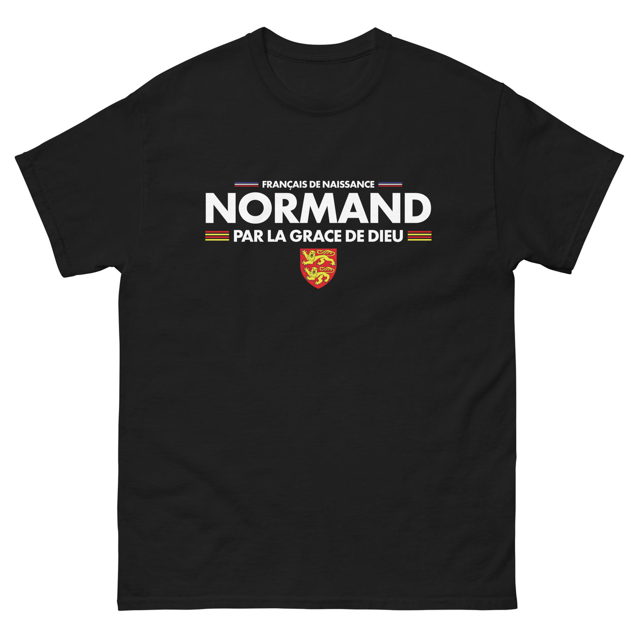 T-shirt Normand noir dos - Français de naissance
