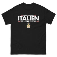 Thumbnail for T-shirt Italie noir dos - Français de naissance