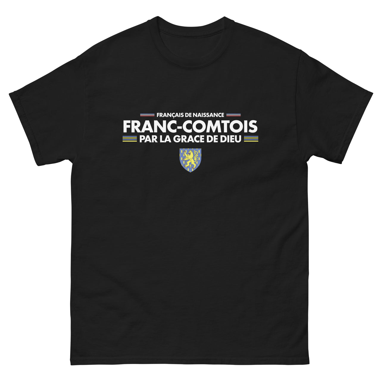 T-shirt Franc-Comtois bordeaux - par la grâce de Dieu