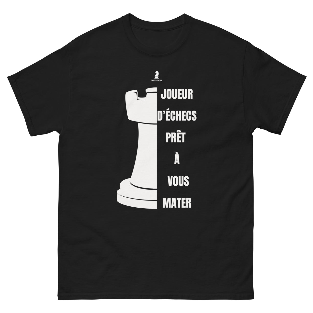 T-shirt Échecs bordeaux - Prêt à vous mater