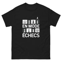 Thumbnail for T-shirt Échecs bordeaux - design élégant et structuré