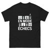 T-shirt Échecs bordeaux - design élégant et structuré