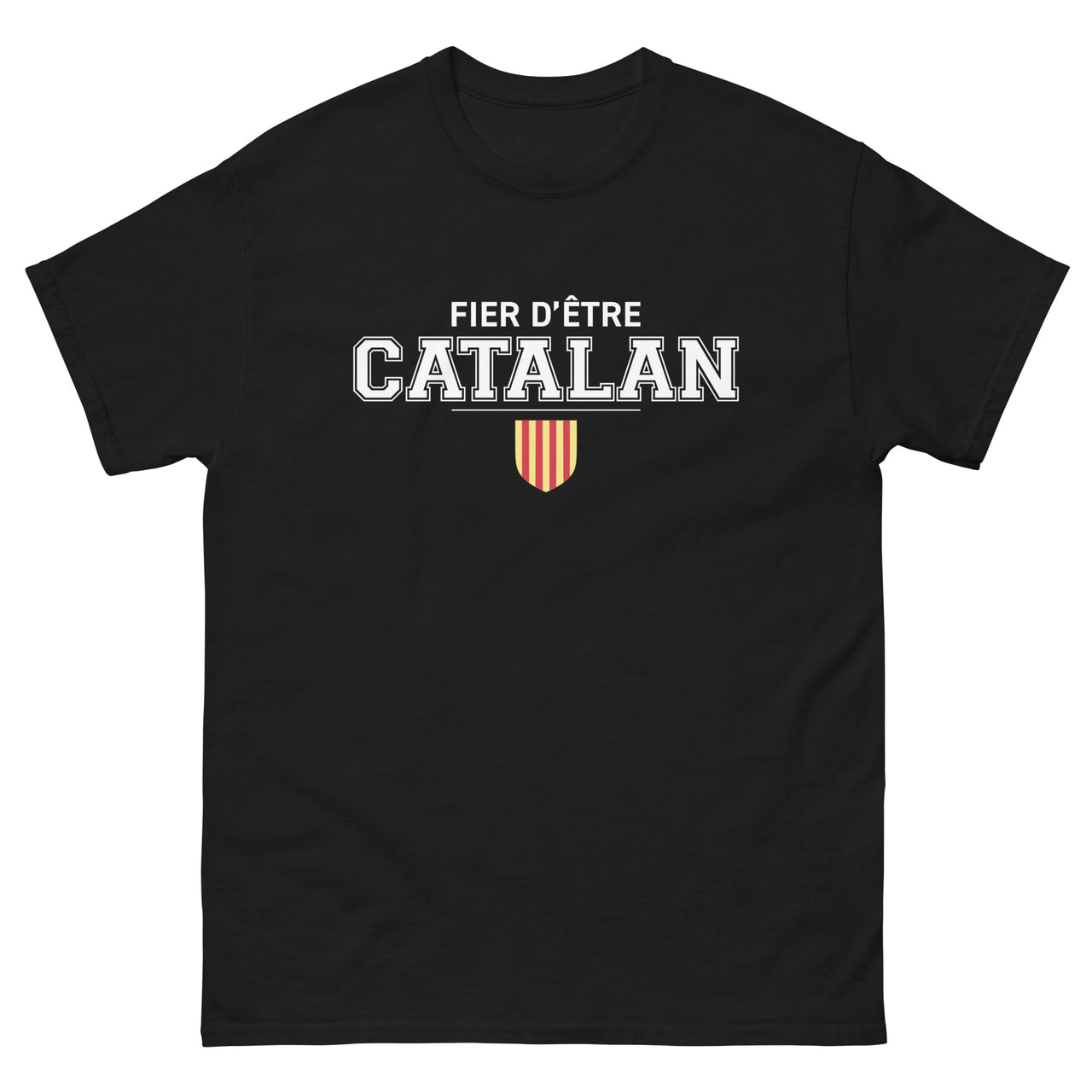T-shirt Catalan bordeaux - Fier d'être Catalan face