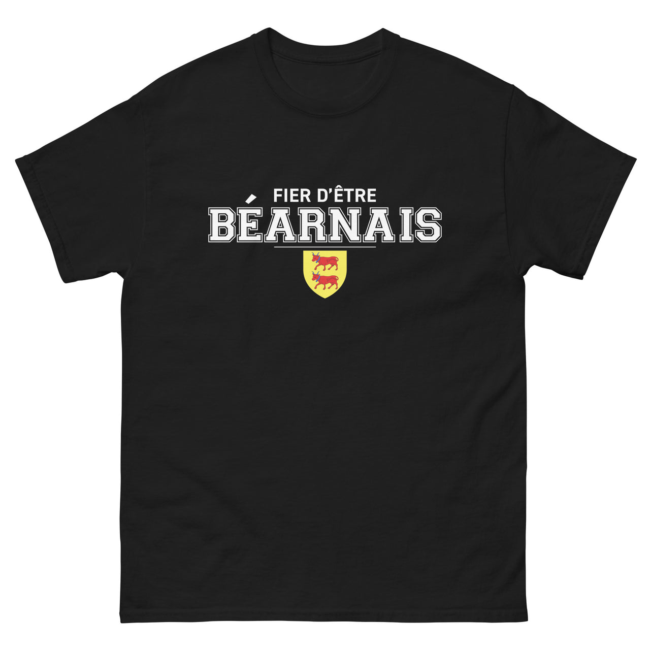 T-shirt Béarn noir - Fier d'être béarnais