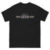 T-shirt années 1950 gris sport - style classique et tendance