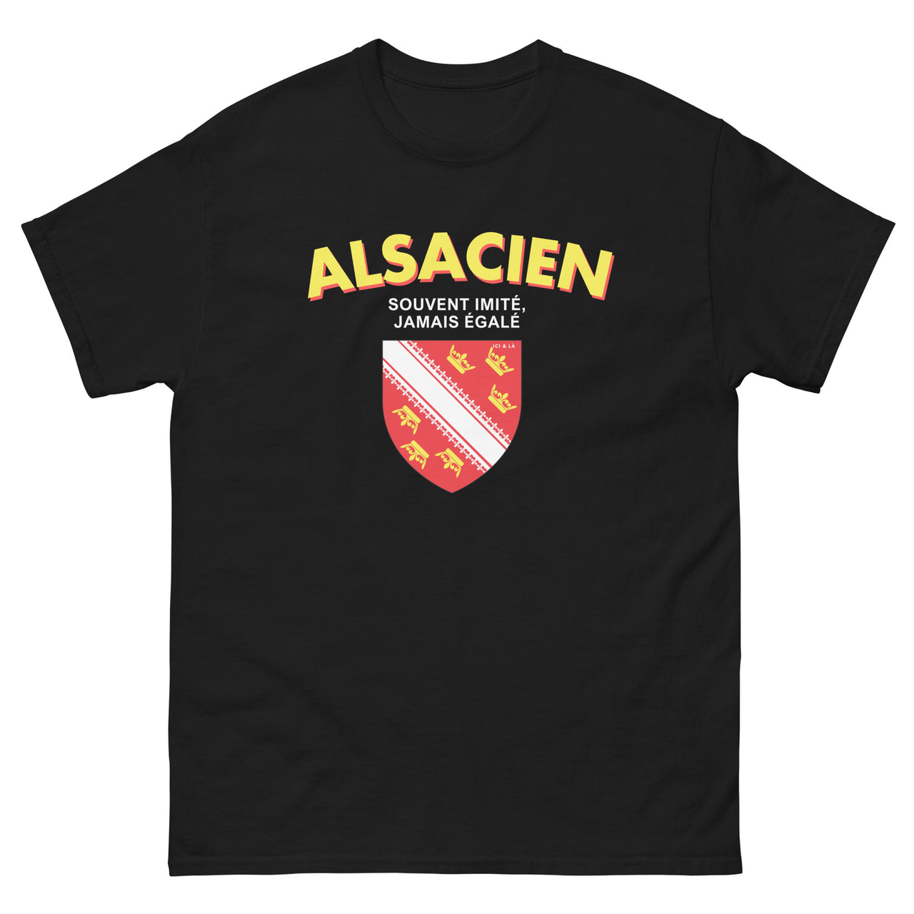 T-shirt Alsacien noir - Souvent imité, jamais égalé