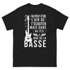 T-shirt Guitare noir - J'ai peut-être l'air de t'écouter