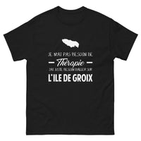 Thumbnail for T-shirt Bretagne bordeaux - Je n’ai pas besoin de thérapie
