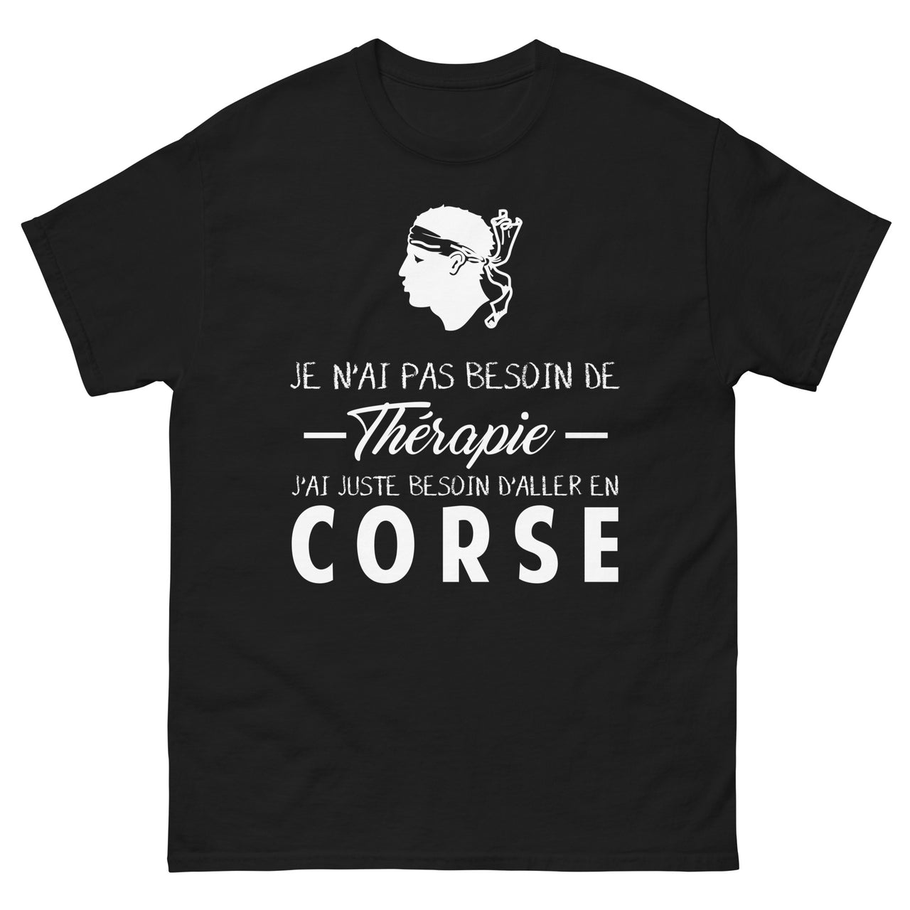 T-shirt Corse bordeaux - J’ai juste besoin d’aller en Corse