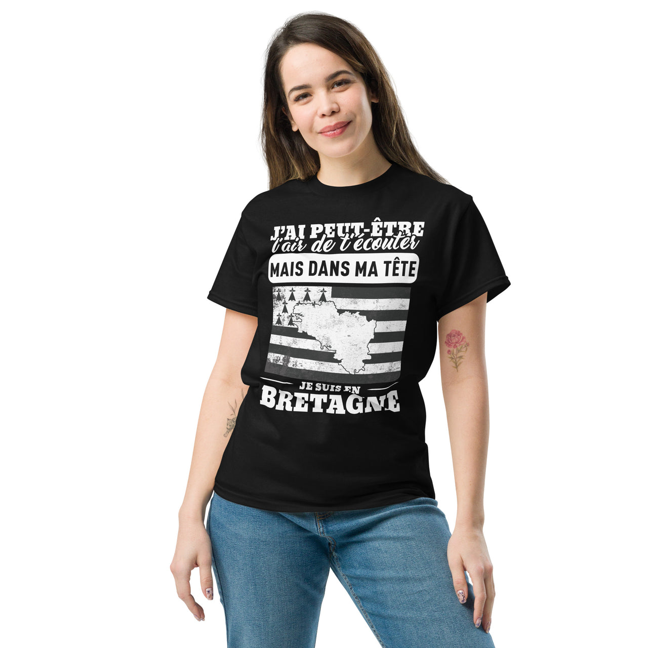 T-shirt Bretagne - Dans ma tête je suis en Bretagne