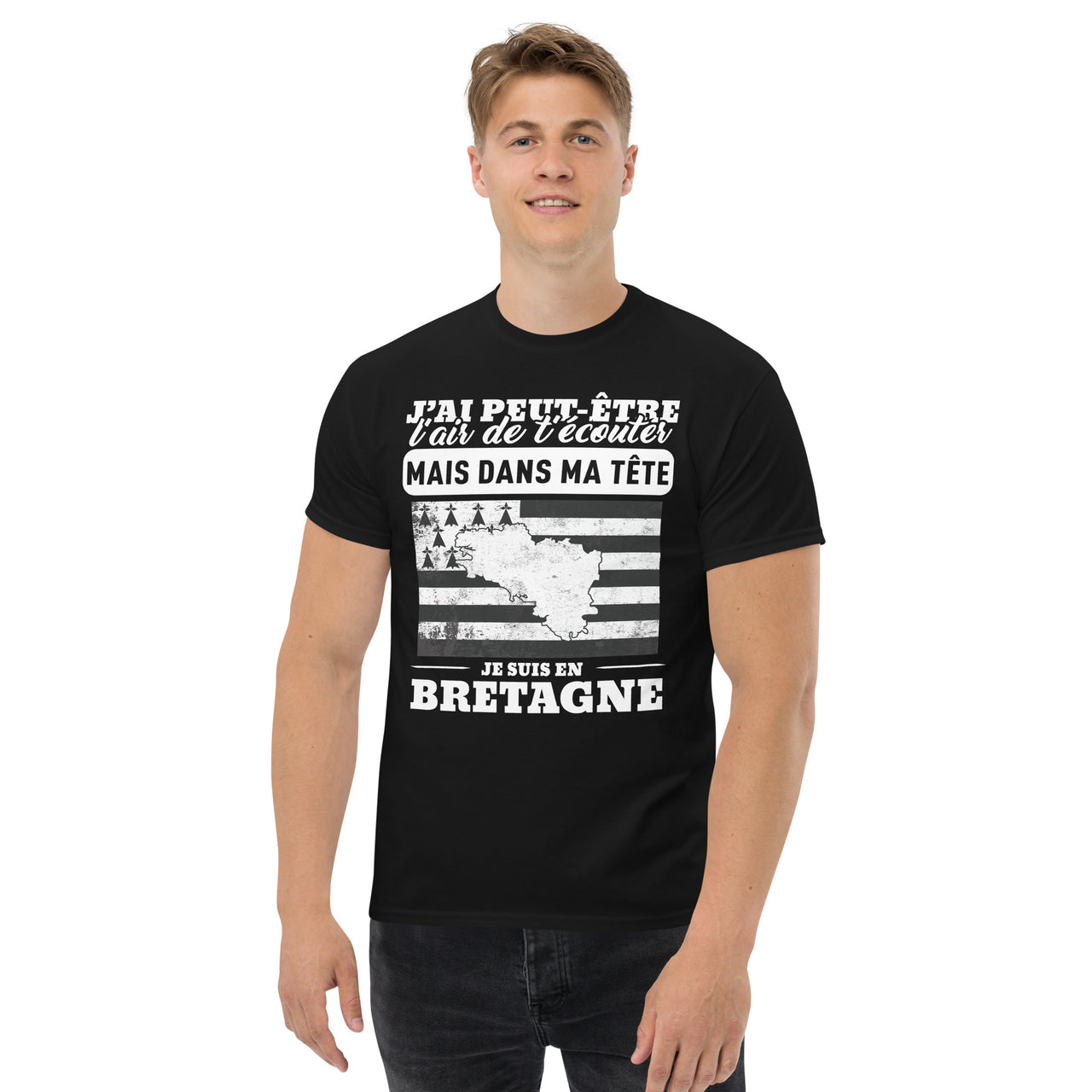 T-shirt Bretagne - Dans ma tête je suis en Bretagne