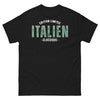 T-shirt Italie noir - Fun et fier, clin d'œil à la dolce vita