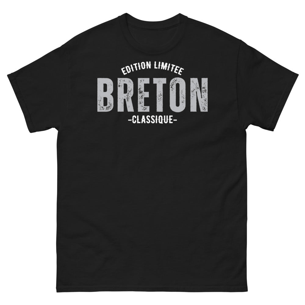 T-shirt Bretagne noir - Fierté bretonne et humour