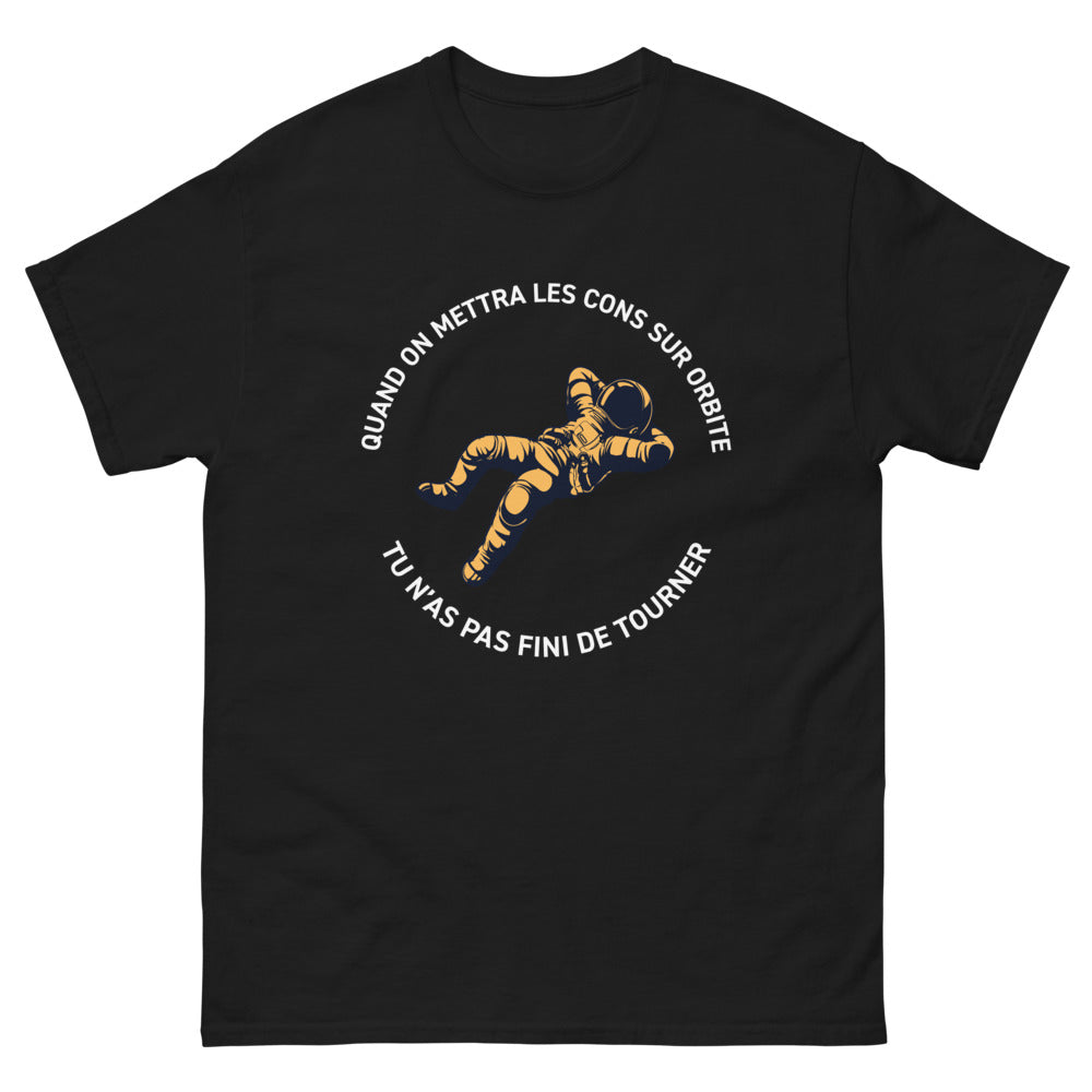 T-shirt Astronaute noir - Esprit Frenchy et aventure spatiale