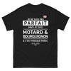 T-shirt Bourgogne noir - Presque parfait pour motard