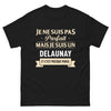 T-shirt Delaunay noir - Fier d'être presque parfait face