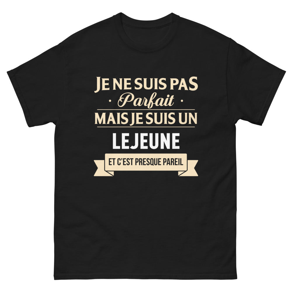 T-shirt Lejeune noir - Vous n'êtes peut-être pas parfait