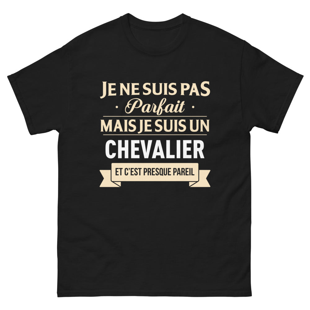 T-shirt Bretagne noir - Chevalier dans l'âme humoristique